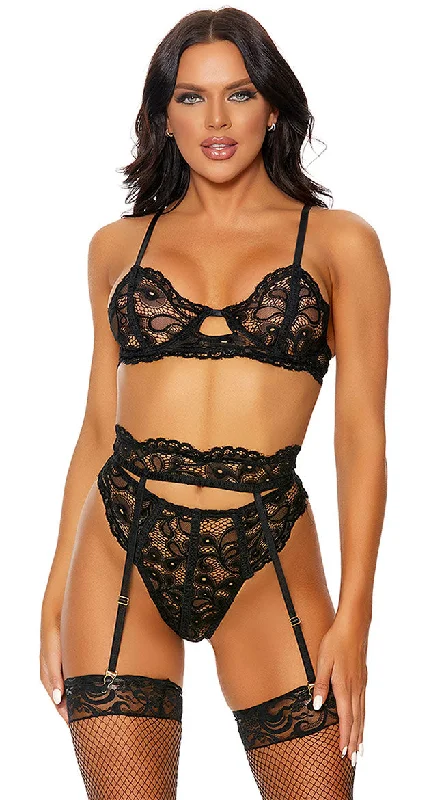 Craving You Garter Bra Set