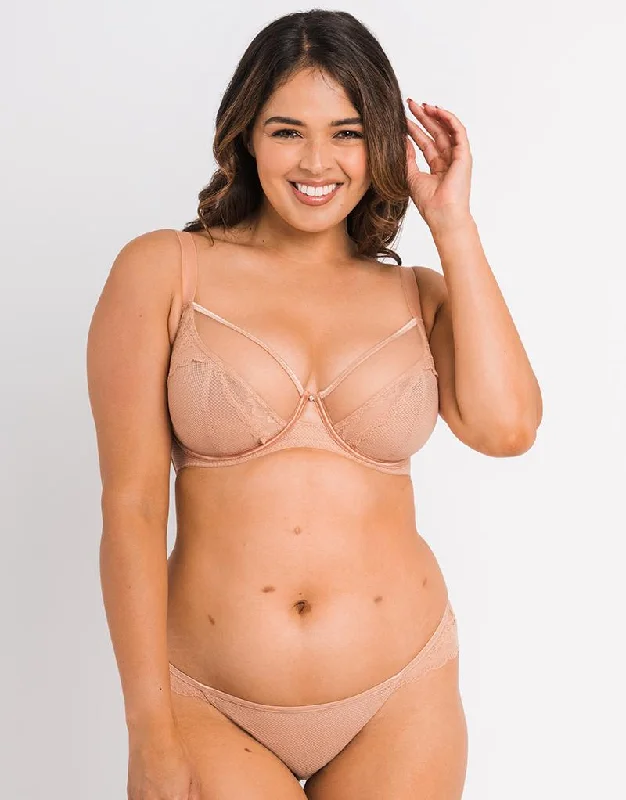 Curvy Kate Flutterby Plunge Bra Latte