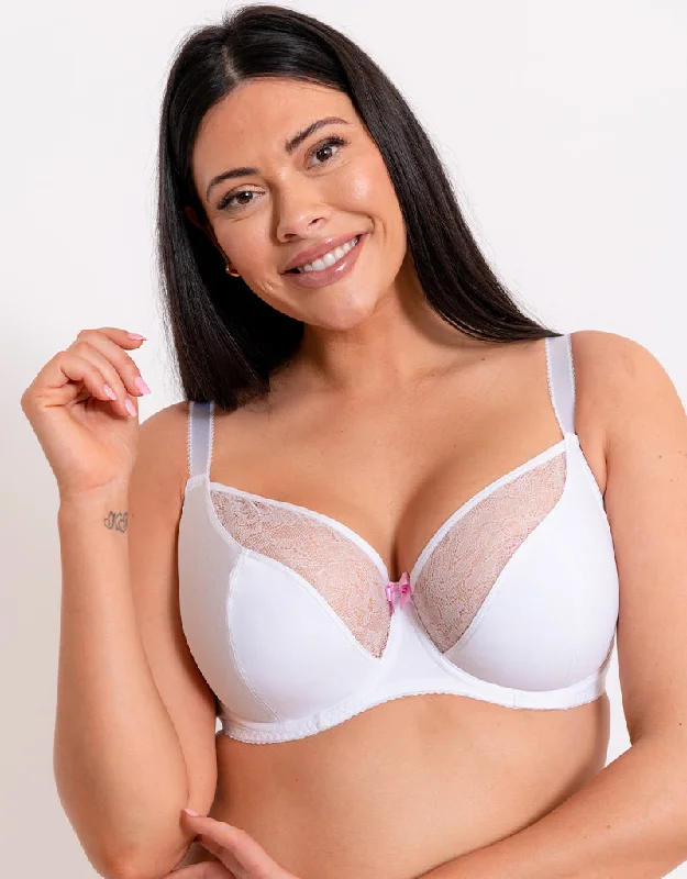 Curvy Kate Moody Bloom Balcony Bra White