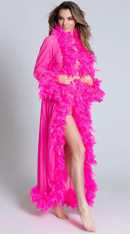 Deluxe Pink Feather Robe