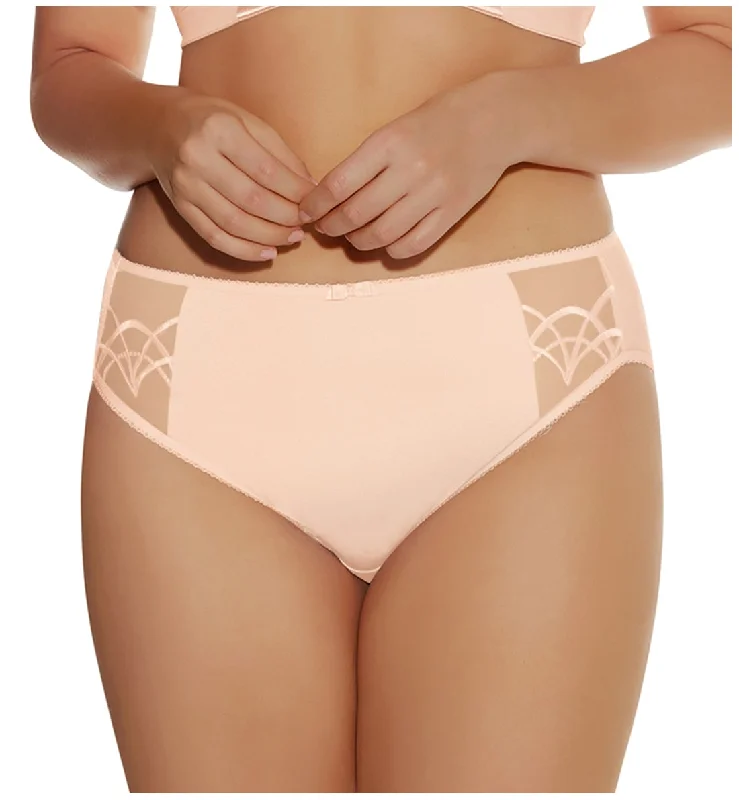 Elomi Cate Matching Embroidered Panty Brief (4035) - Latte