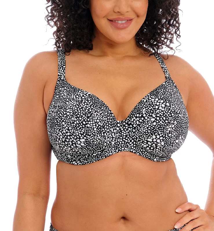 Elomi Pebble Cove Plunge Underwire Bikini Top (ES801102) - Black