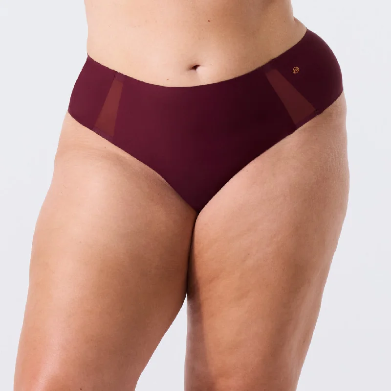 Evelyn & Bobbie Winter Berry High Waist Thong Panty