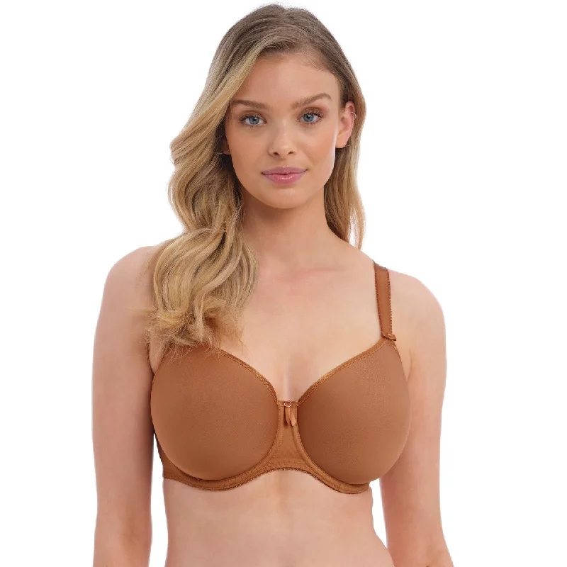 Rebecca Essentials Spacer Moulded T-Shirt Bra Cinnamon and Black - FL101310