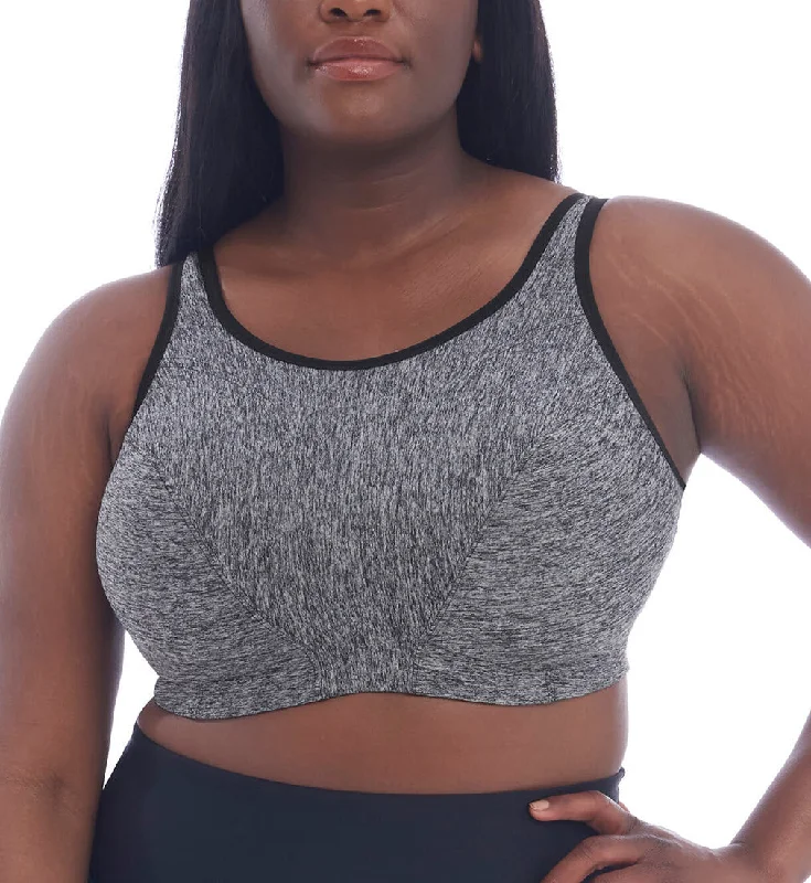 Goddess Soft Cup Pewter Heather Sports Bra 6913