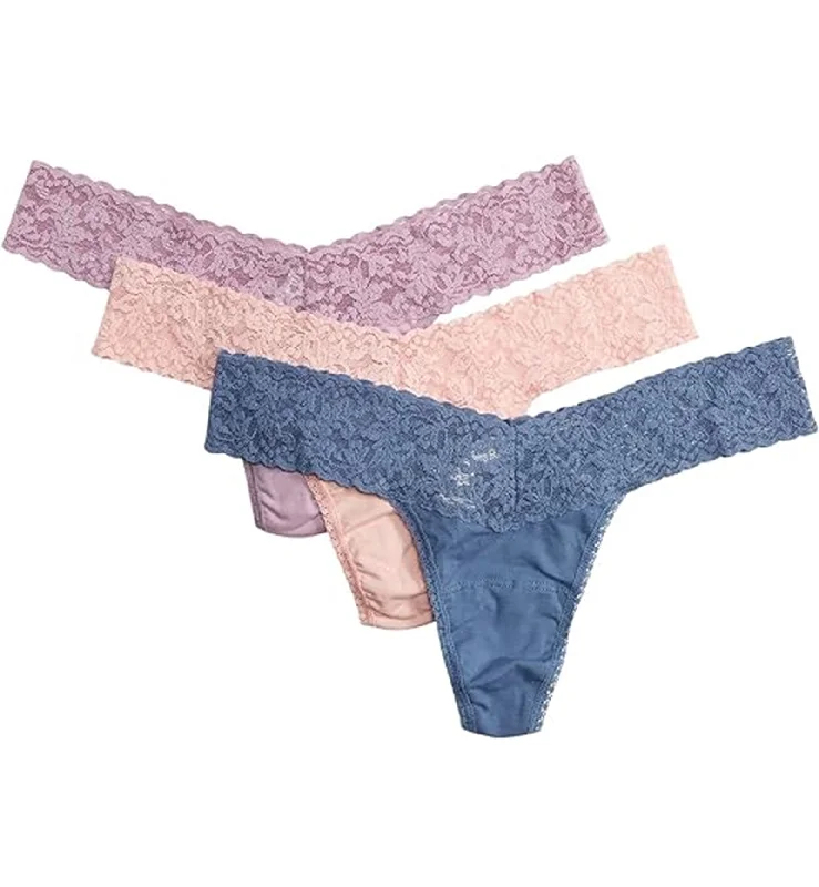 Hanky Panky 3-PACK Cotton Low Rise Thong (8915813PK) - Holiday23 FCMB