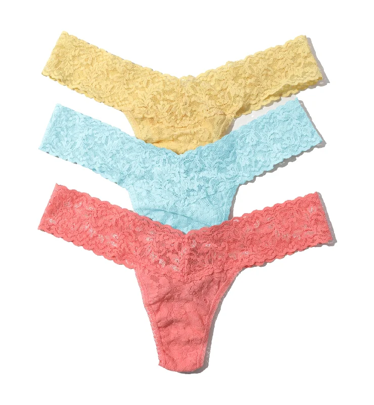 Hanky Panky 3-PACK Signature Lace Low Rise Thong (49113PK) - Cannes You Believe It