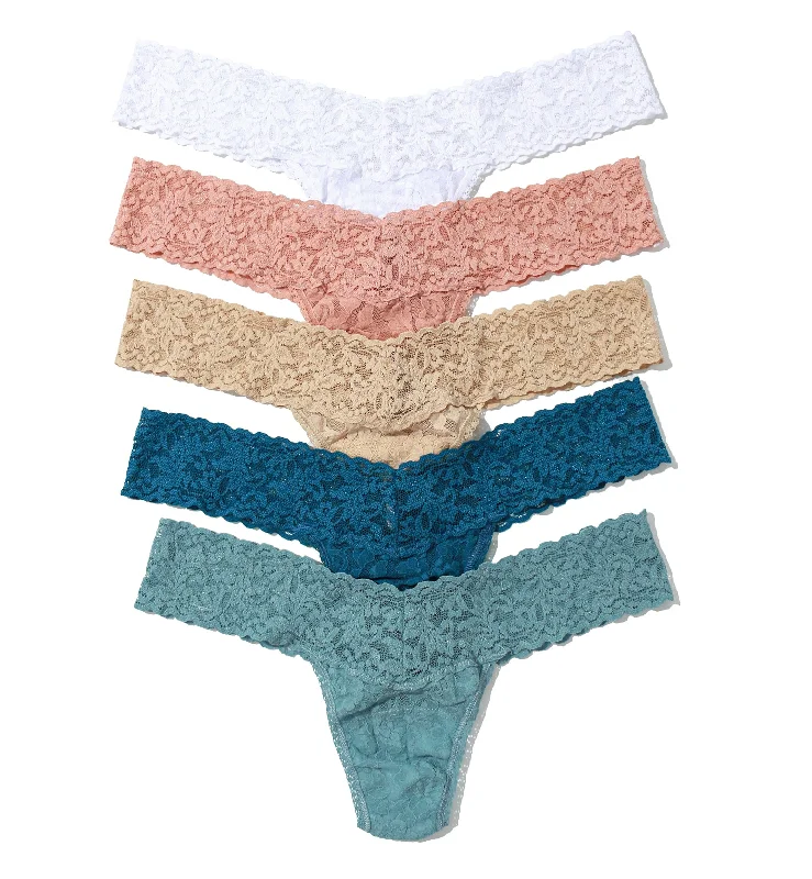 Hanky Panky 5-PACK Signature Lace Low Rise Thong (49115PK) - Holiday23 IDCS