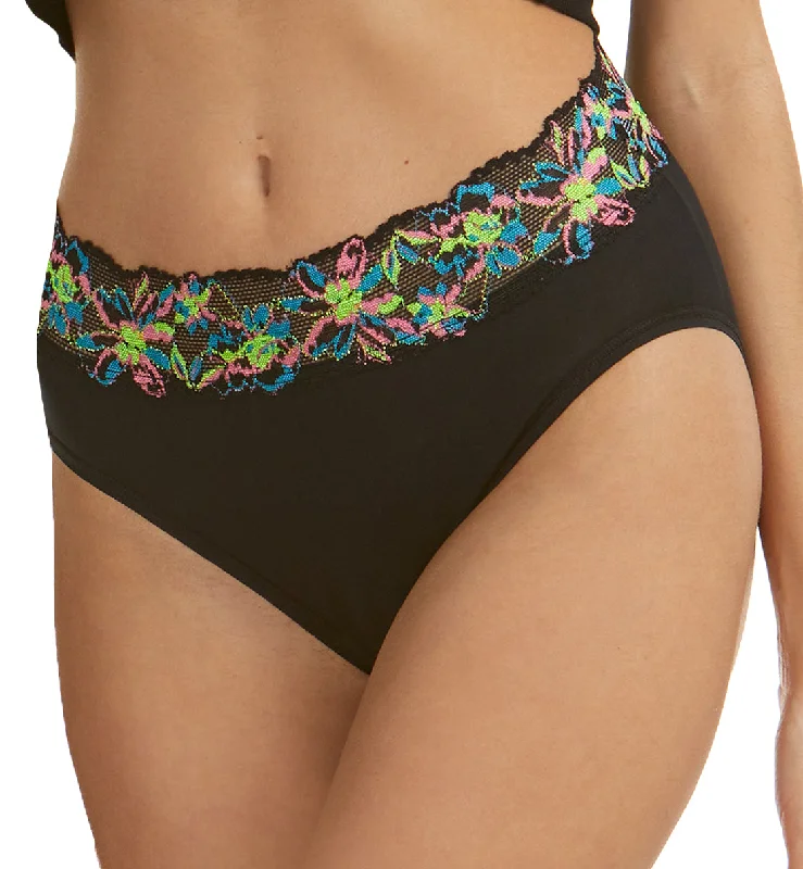 Hanky Panky Cotton-Spandex French Brief (892462) - Black Multi