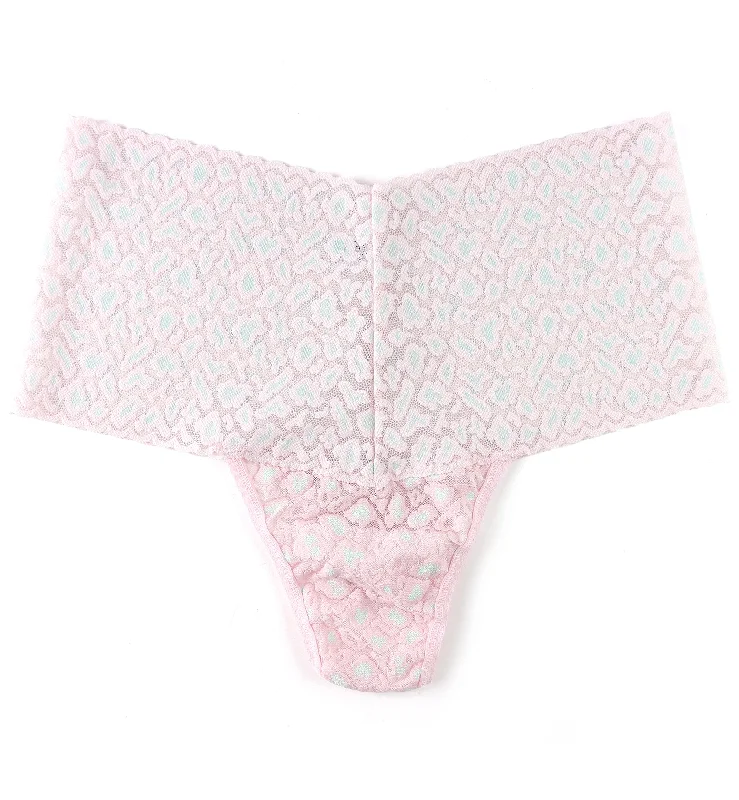 Hanky Panky Cross Dyed Leopard High-Waist Retro Thong (7J1921) - Monday Morning