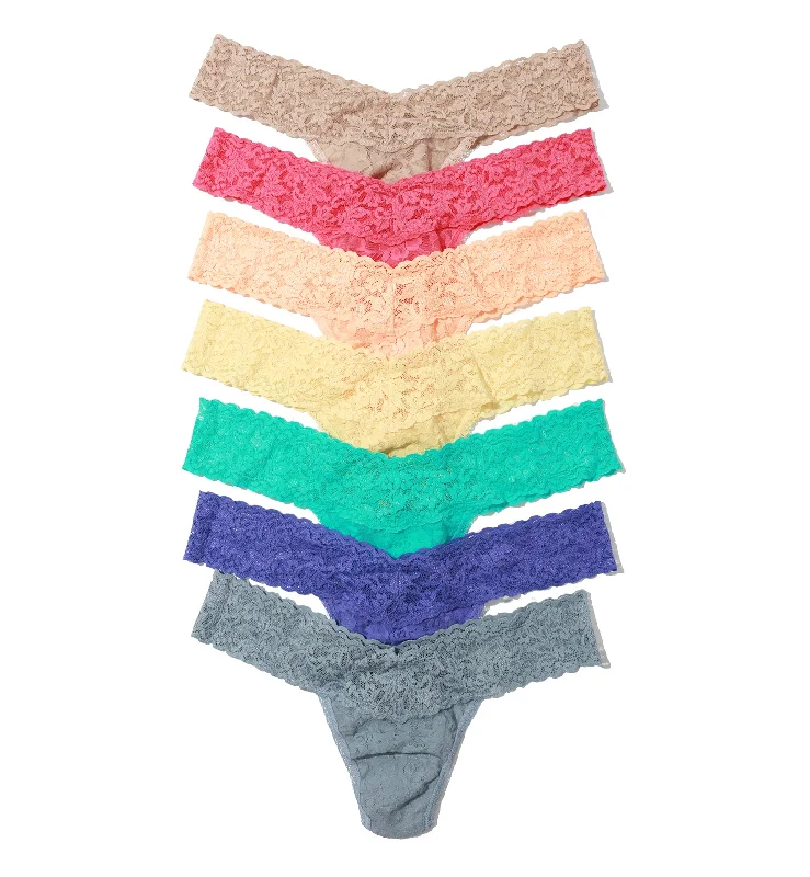 Hanky Panky Days of the Week 7-PACK Signature Lace Low Rise Thong (49117BX) - 7DOW