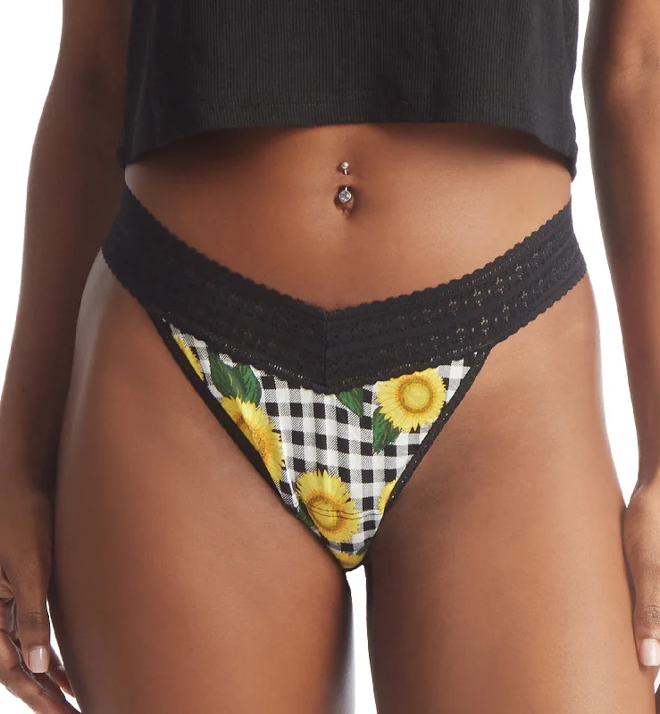 Hanky Panky Printed DreamEase Original Rise Thong (PR681104) - Fields Of Gold