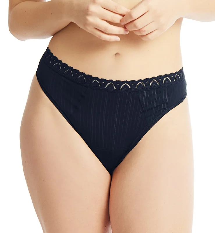 Hanky Panky MellowLuxe Low Rise Thong (621592) - Bicoastal Blue