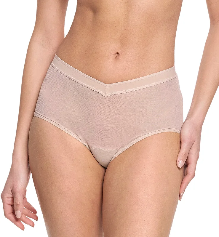 Hanky Panky Mesh Boyshort (7M1274) - Chai