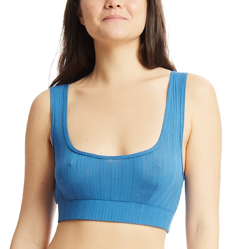 Hanky Panky MellowLuxe Lounge Bralette (627882) - Storm Cloud Blue