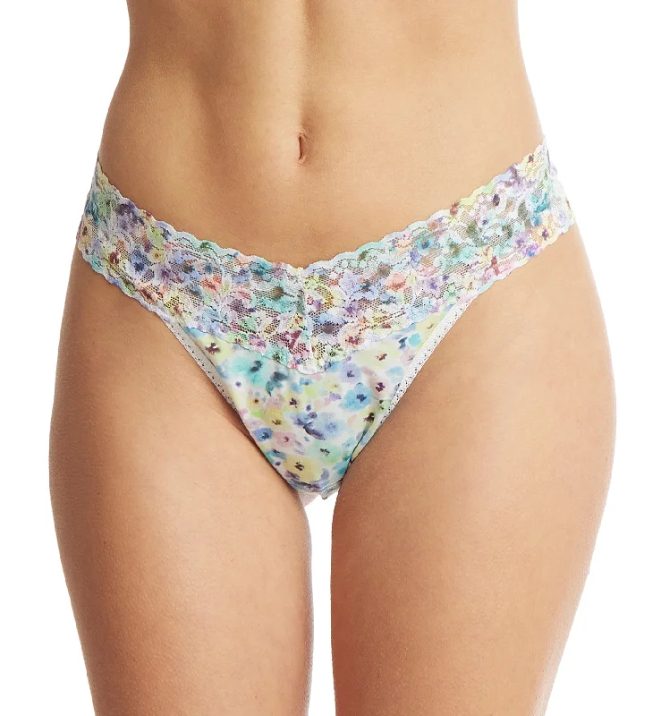 Hanky Panky Printed Cotton Original Rise Thong (PR891801) - Wishful Thinking