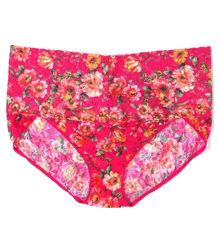 Hanky Panky Retro Lace Printed V-kini PLUS (PR9K2124X) - La Vida Loca