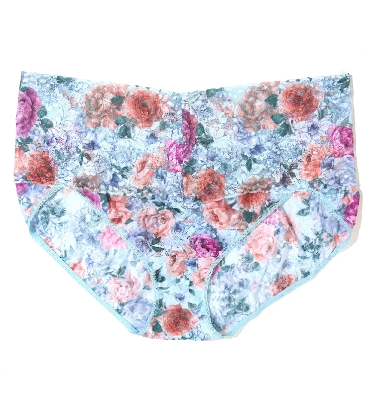 Hanky Panky Retro Lace Printed V-kini PLUS (PR9K2124X) - Tea for Two