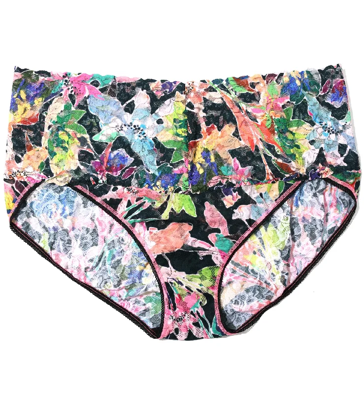 Hanky Panky Retro Lace Printed V-kini PLUS (PR9K2124X) - Unapologetic