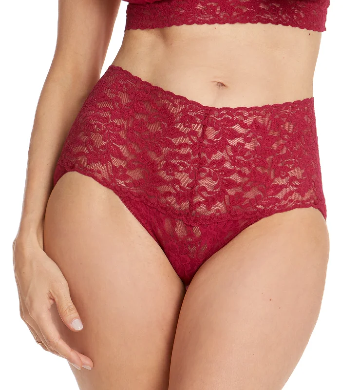 Hanky Panky Retro Lace V-kini (9K2124) - Cranberry