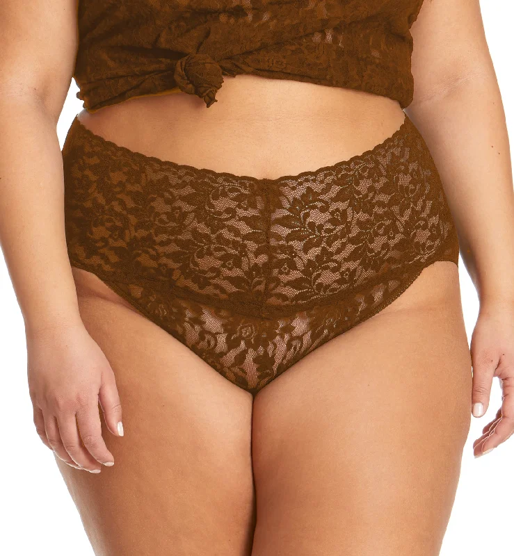 Hanky Panky Retro Lace V-kini PLUS (9K2124X) - Macchiato