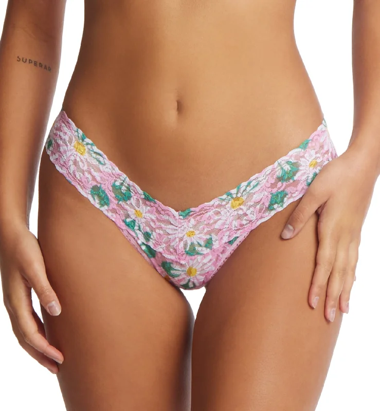 Hanky Panky Signature Lace Printed Low Rise Thong (PR4911P) - Hello Spring