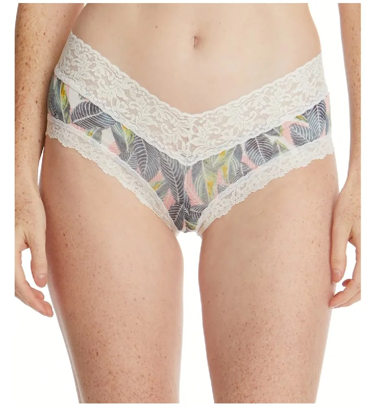 Hanky Panky Tropical Leaf V-Front Boyshort (6Z1221) - Tropical Leaf