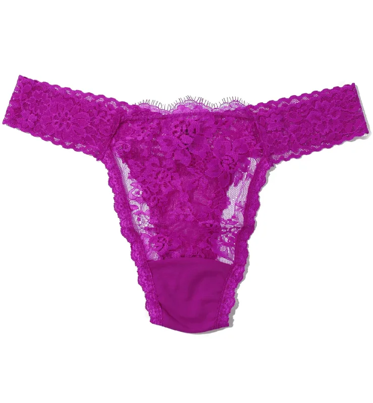 Hanky Panky X Prabal Gurung Eyelash Original Rise Thong (7E1836) - Countess Pink