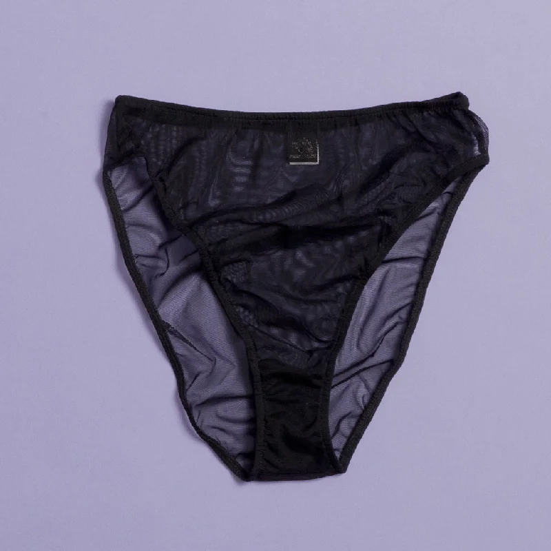 Only Hearts: Whisper High Cut Brief - Black