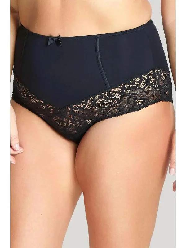 Black Estel High Waist Brief