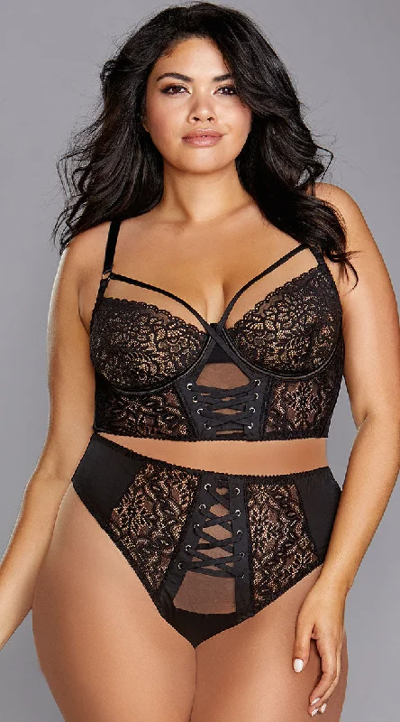 Plus Size Bustin' Out Bustier Set