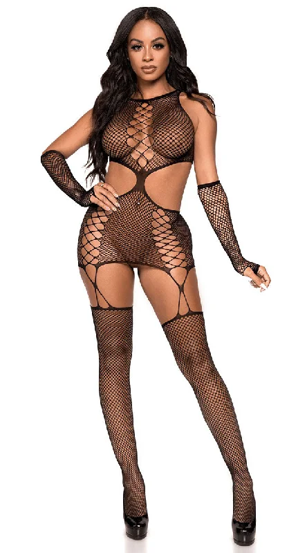 Wide Net Bodystocking Set