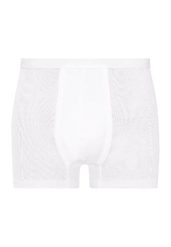 Cotton Pure Cotton Boxer Brief With Fly | White 73634-101