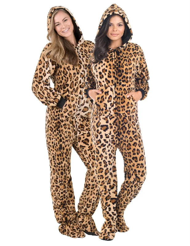 Cheetah Spots Adult Hoodie Chenille Onesie