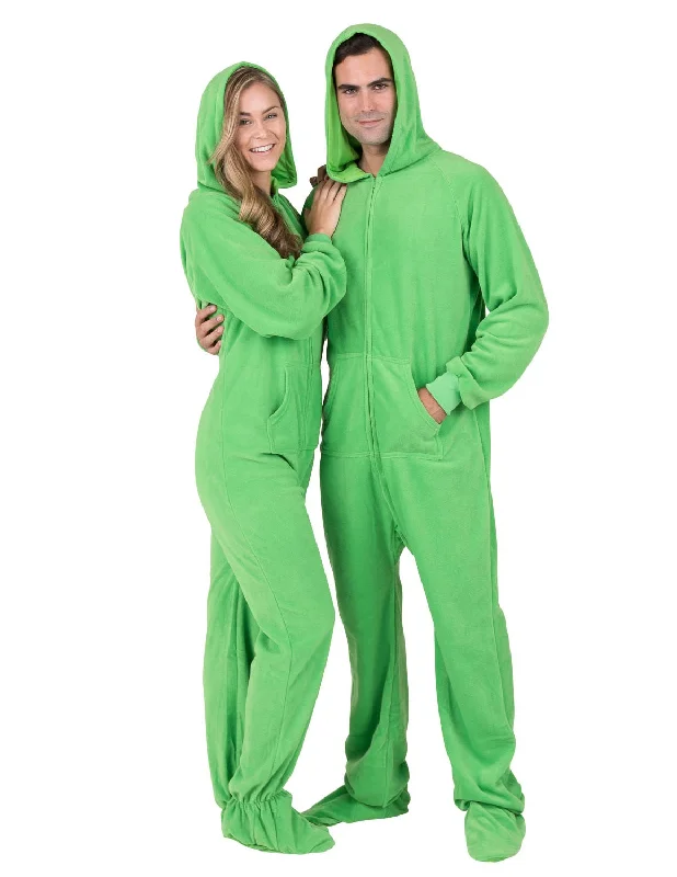 Emerald Green Adult Hoodie Fleece Onesie