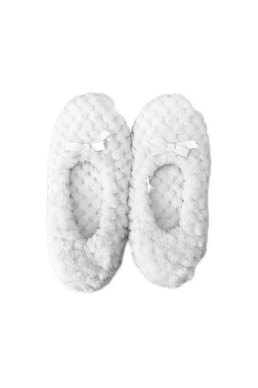 Honeycomb Fleece Slippers