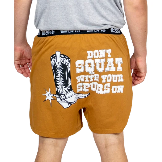 Lazy One Mens Don't Squat Boxer