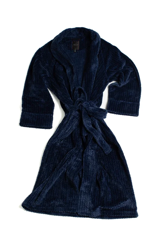 Mosaic Shine Robe in Navy