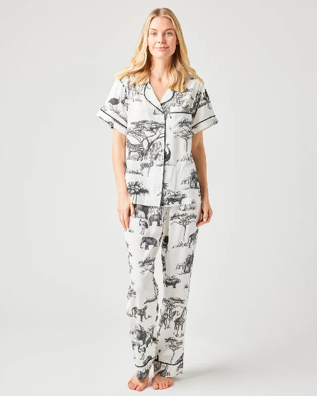 Safari Toile Pajama Pants Set