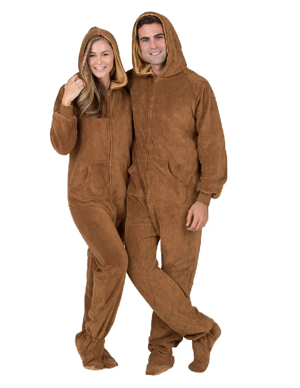 Teddy Bear Adult Hoodie Chenille Onesie