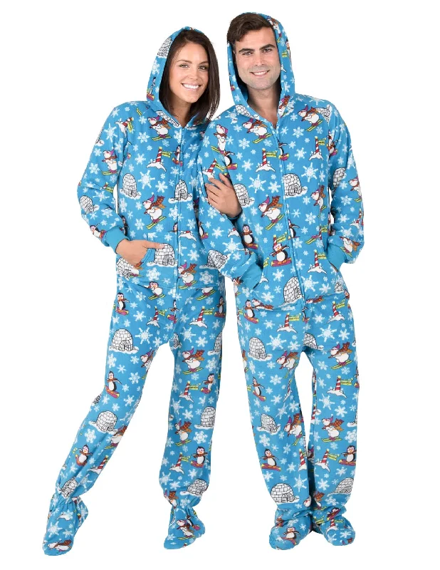 Winter Wonderland Adult Hoodie Fleece Onesie